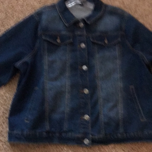 Designer Diverso Size 3X 4-Pockets Button Down Jacket Black w/crisscross ties - Picture 7 of 15